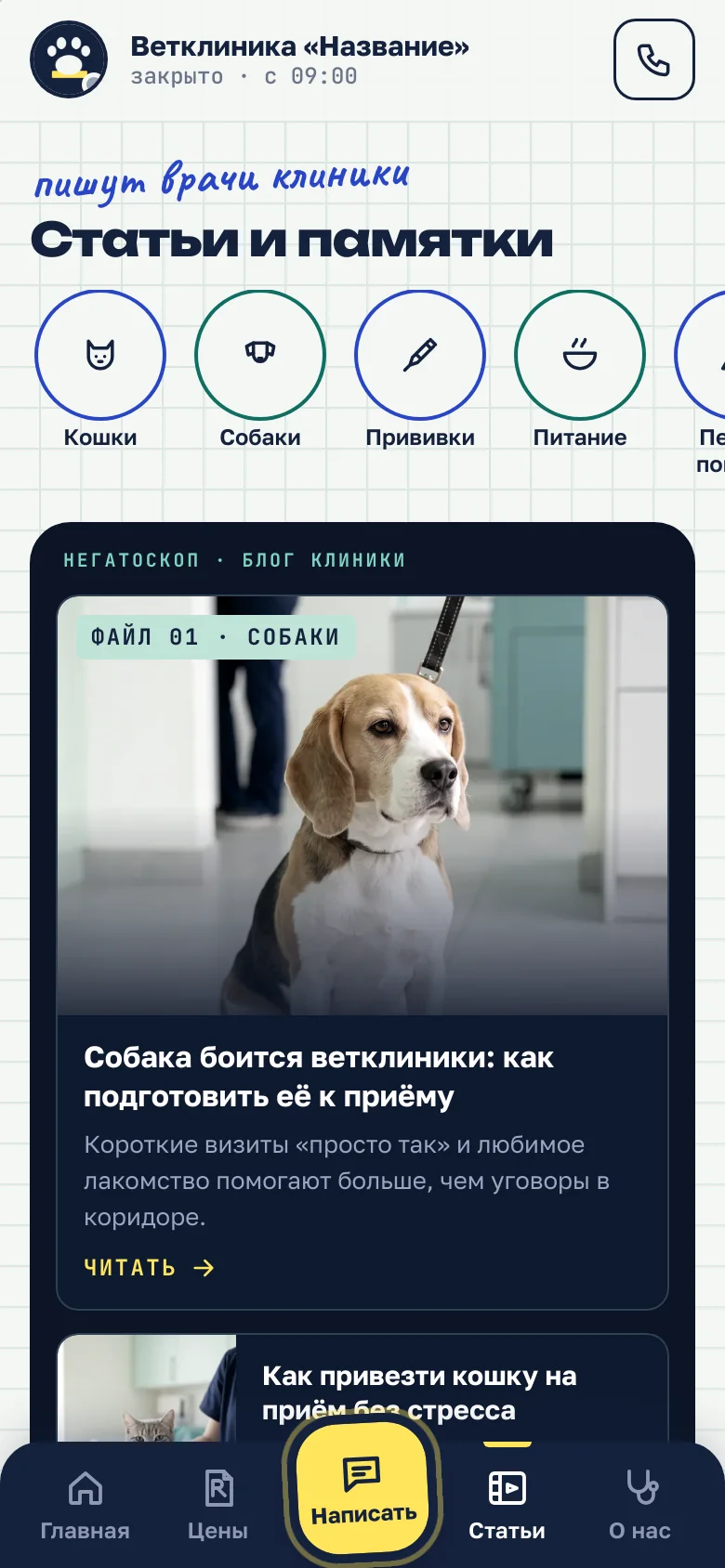 Шаблон «Ветклиника» — снимок 6