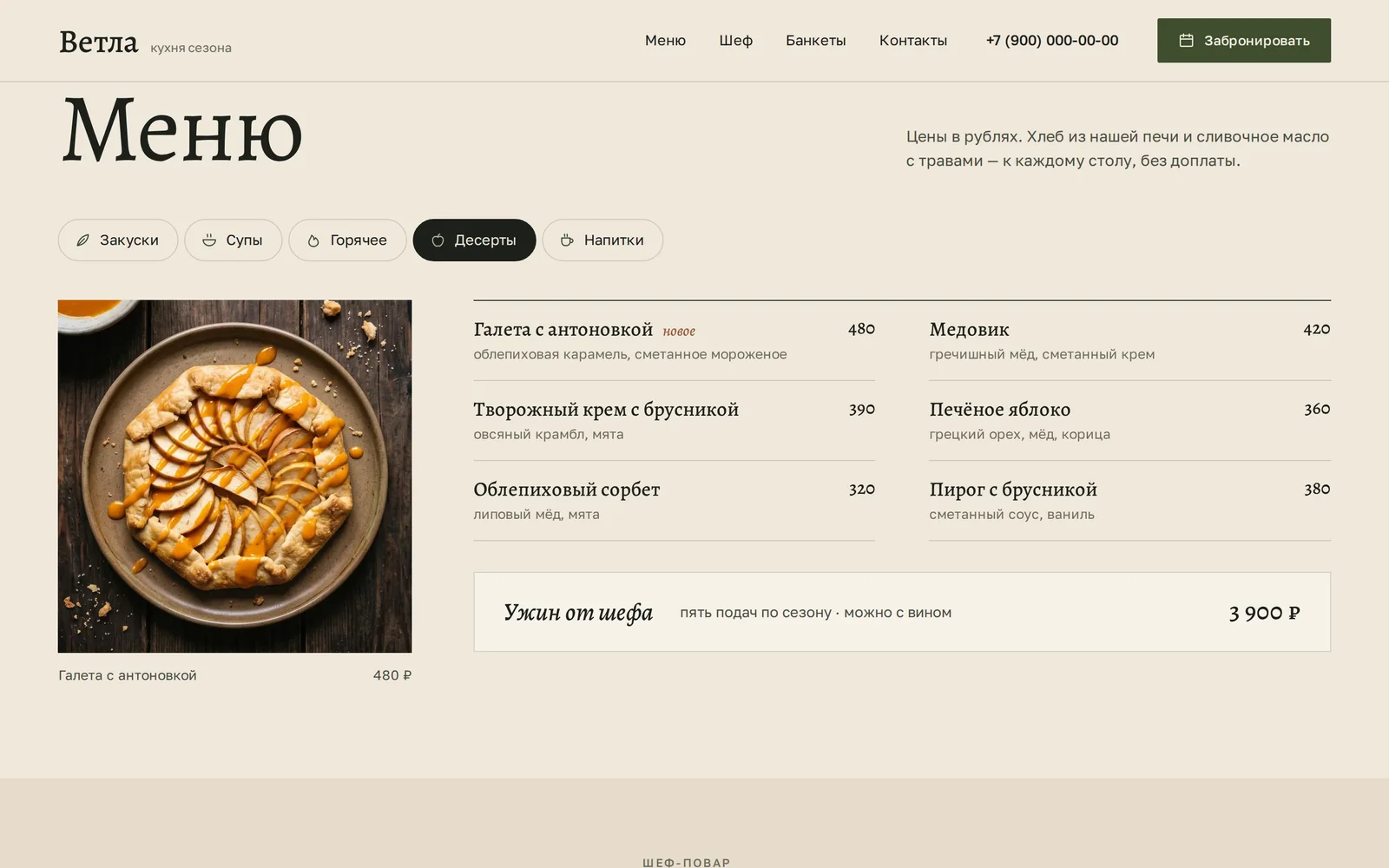 Шаблон «Ветла» — снимок 2