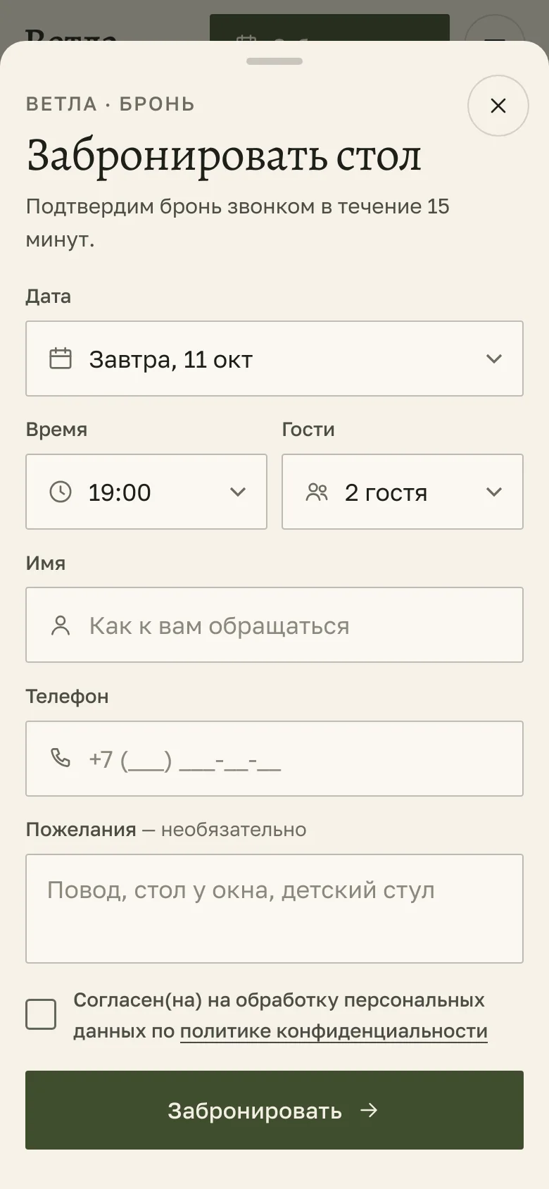 Шаблон «Ветла» — снимок 7